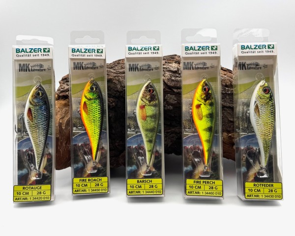 Balzer MK Super Natural Jerk 5 Farben 10cm 28g Matze Koch Sinkend Wobbler