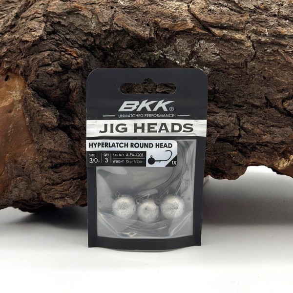 BKK Hyperlatch Round Head 3/0 Jighaken 5g - 25g mit Baitholder