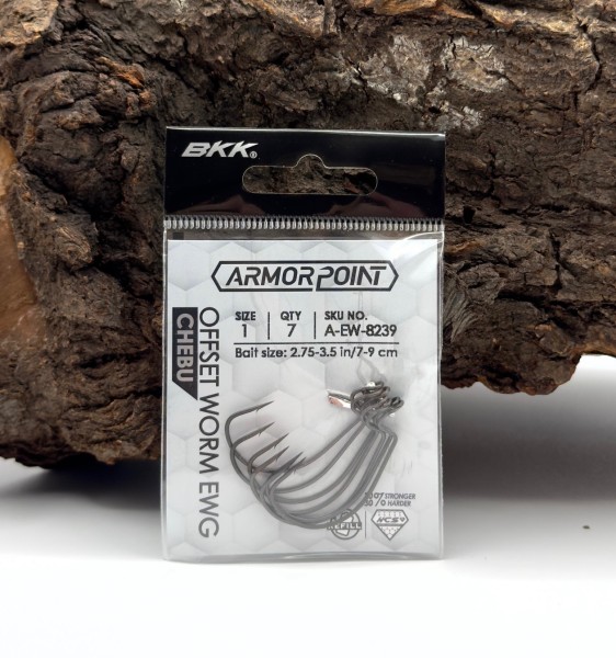 BKK Armorpoint Offset Worm EWG Chebu #2 bis #4/0 Offsethaken