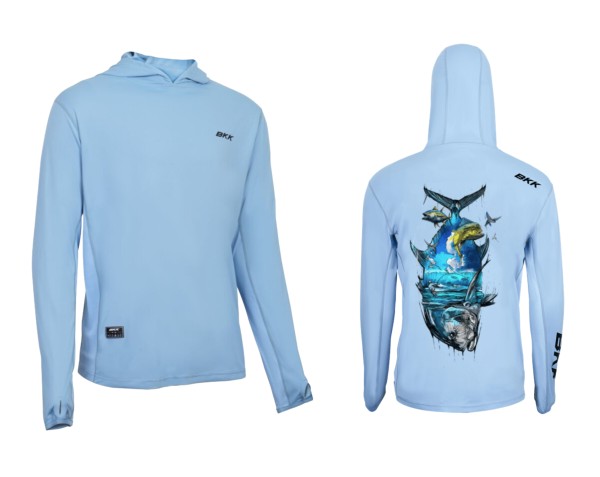 BKK Long Sleeve Performance Shirt Brand Values GT Light Blue UV-Schutz 50+ UV Shirt