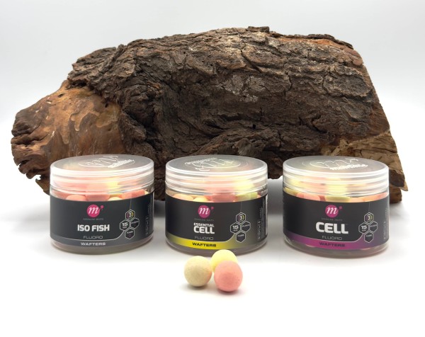 Mainline Fluoro Wafters 15mm Pink Gelb Weiß 150ml Dose