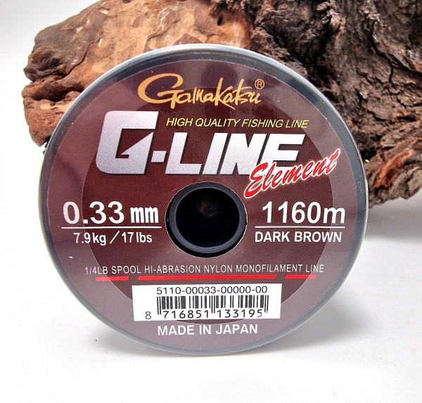 Gamaktsu G-Line Dark Brown 0,33mm 7,9kg 1160m