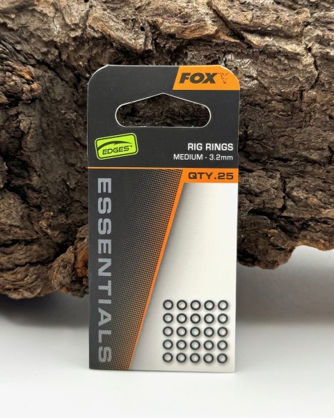 Fox Edges Essentials Rig Rings 2,5mm 3,2mm 3,7mm 25 Stück