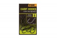 Fox Carp Hooks Stiff Rig Beaked Größe 4 6 Fox Carp Hooks Stiff Rig Beaked Größe 4 6
