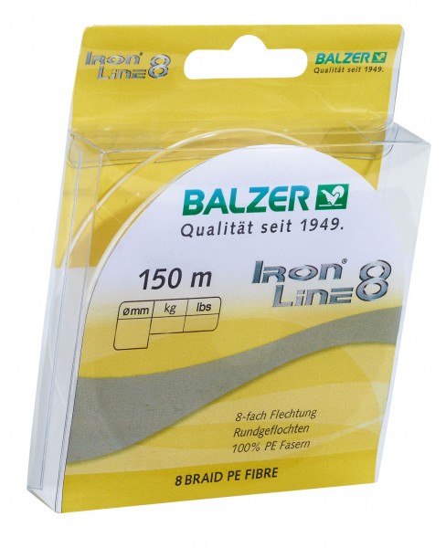 Balzer Iron Line 8x yellow 150m 0,16mm
