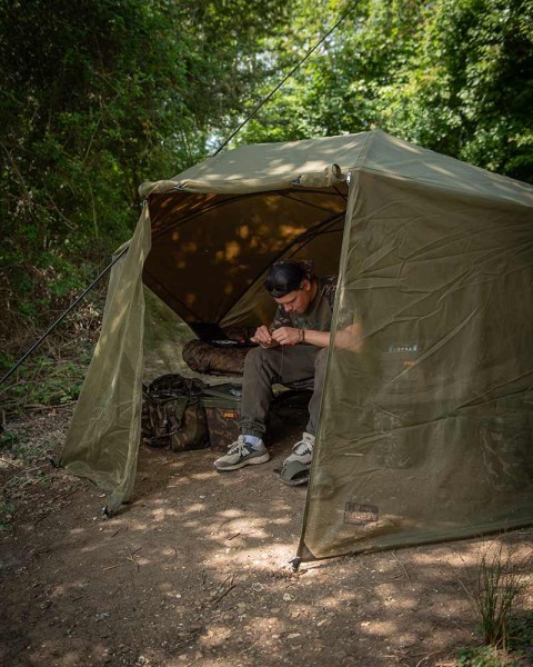 Fox Khaki Mozzy Mesh Mückenschutznetz 60inch Brolly mit Tragetasche