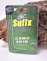 Sufix Camo Skin 20m 45lb 21kg green Karpfenvorfach mit Dispenser ABVERKAUF
