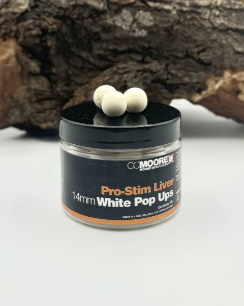 CCMoore Pro-Stim Liver 14mm White Pop Ups