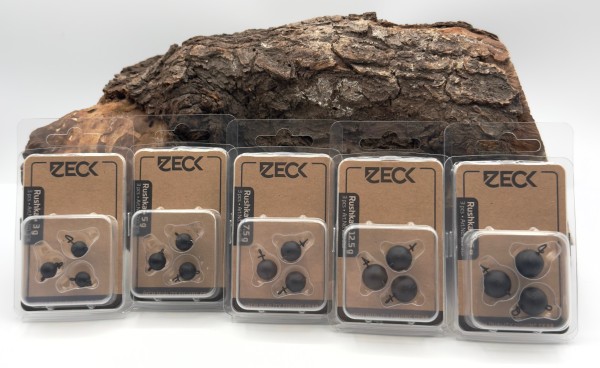 Zeck Rushka Snaps Wechsel-Kopf Blei Gewichte 3g-20g 3er Pack