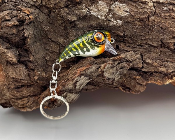 Spro Fat IRIS Key Ring Schlüsselanhänger Firetiger Perch Northem Pike