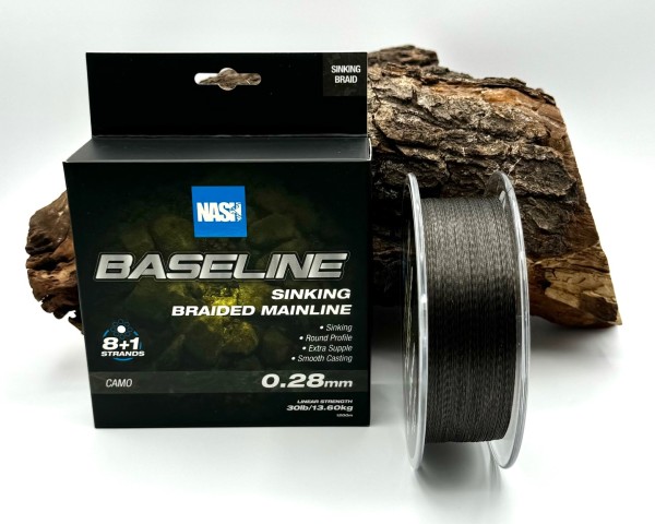 Nash Baseline Sinking Braid Camo 1200m