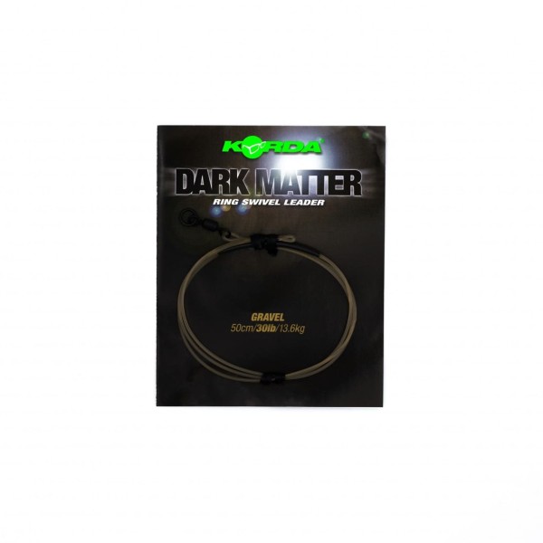 Korda Dark Matter QC Swivel Leader 50cm Tarnleader Weed Gravel Clear