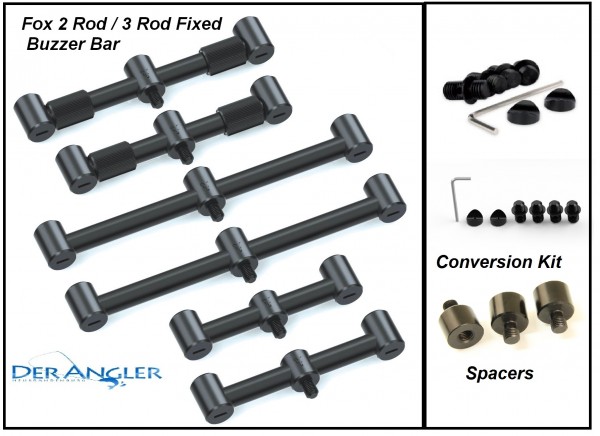 Black Label 2-3-rod Adjustable Convert Buzzer Bars - pair
