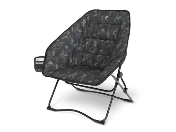 Delphin HEXIO Banx Sessel – Camouflage Karpfenstuhl 45x45x65cm