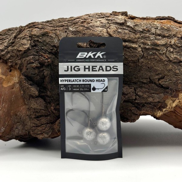 BKK Hyperlatch Round Head 4/0 Jighaken 5g - 25g mit Baitholder