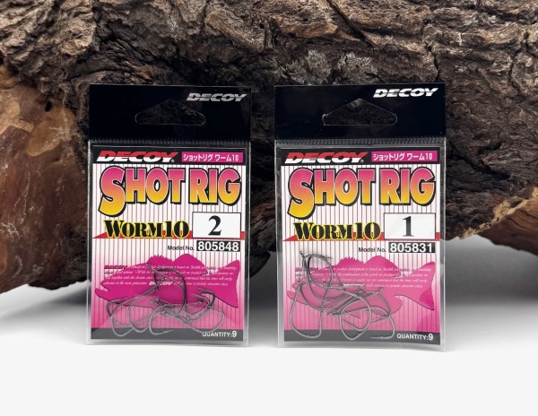 Decoy Shot Rig Worm10 Wacky Rig Dropshot Haken Gr. 2 1