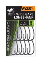 Fox Super Wide Gape Long Shank PTFE Karpfenhaken Micro Barbed Größe 2 4 6