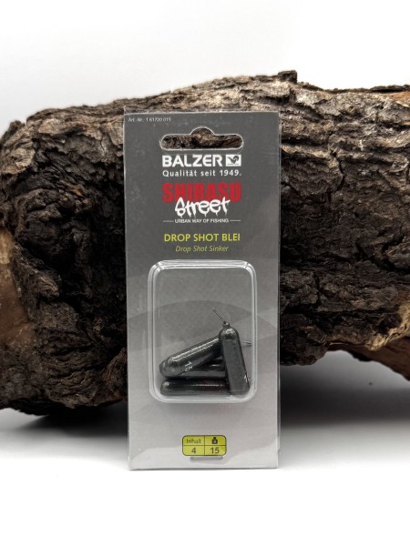 Balzer Shirasu Street Dropshot Blei lang 5g 10g 15g 20g 25g Eloxiert