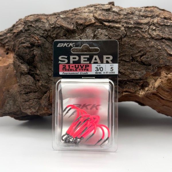BKK Spear-21 UVP Treble Hook Drillinge Pink