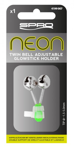 Spro Neon Adjustable Double Bell Holder Aalglocke