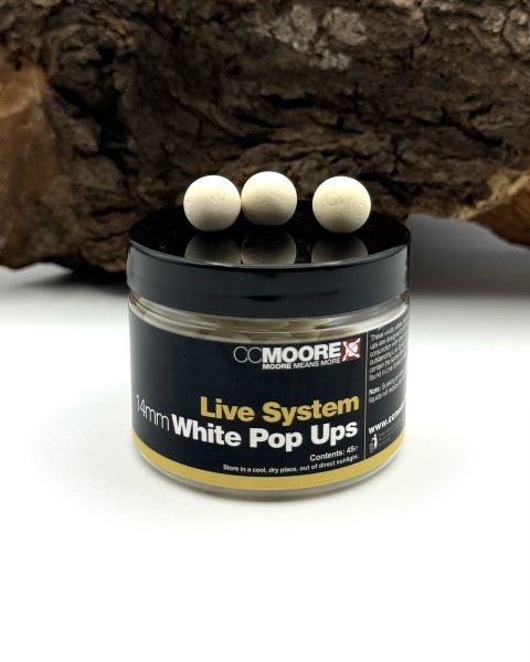 CCMoore Live System White Pop Ups 14mm