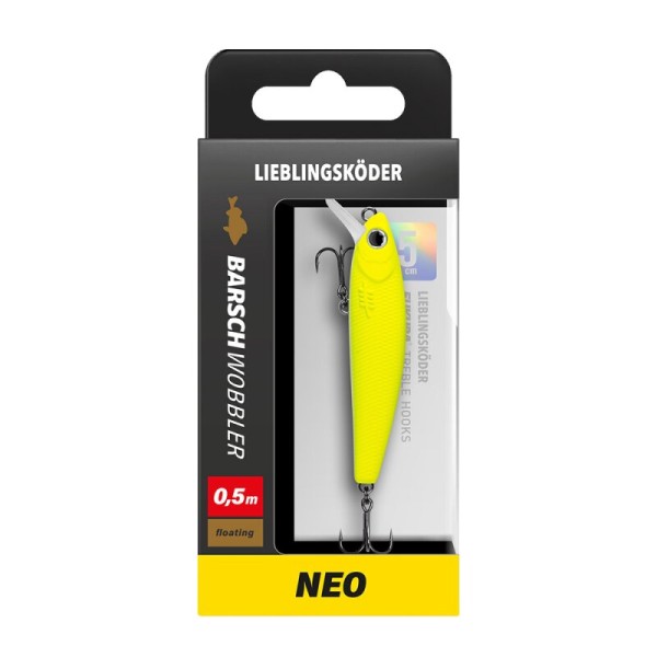 Lieblingsköder Barschwobbler 50mm 3,8g 0,5m Tauchtiefe Floating 16 Farben