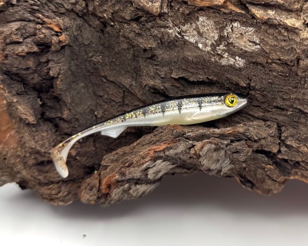 Fox Rage Naturals Slick Shad 7cm 2g Silver Halo Electric Flash Glitter Perch