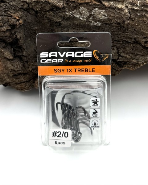 Savage Gear SGY 1x Treble Hook Gr.1 2 4 6 8 1/0 2/0 3/0
