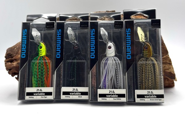 Shimano Yasei Chit Chat Chatter 21g Sinking Chatterbait mit BKK Haken