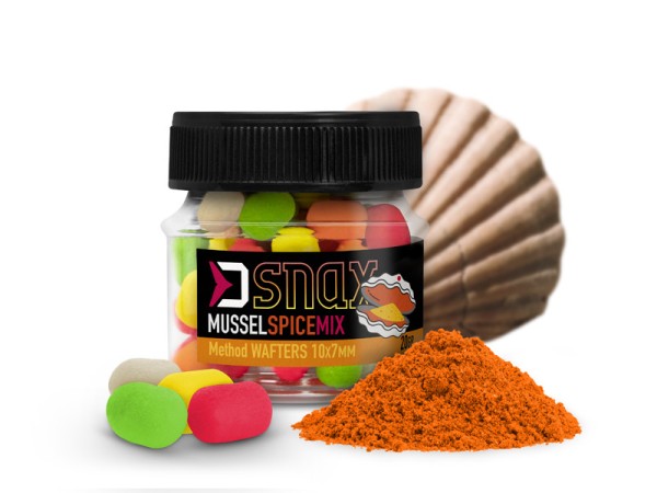Delphin D Snax Wafter Fluo Mix 10x7mm 20g 8 Sorten Hookbaits