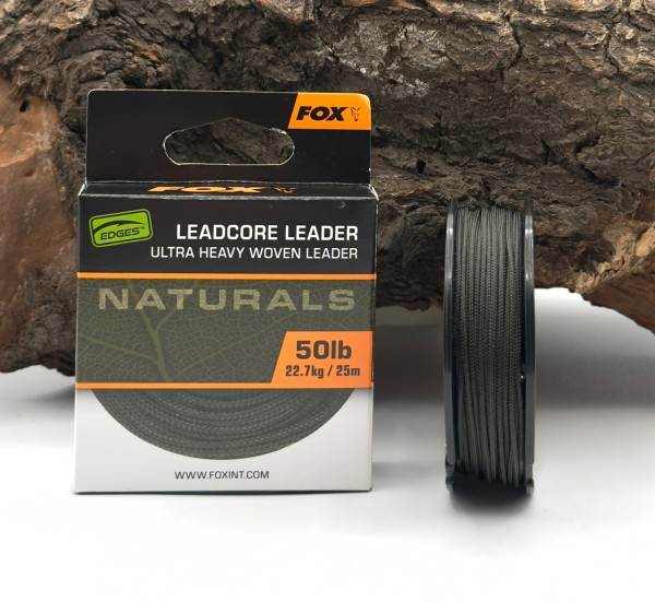 Fox EDGE Naturals Leadcore 50lb 25m