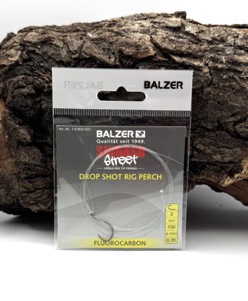 Balzer Shirasu Street Drop Shot Rig Perch 150cm Fluorocarbon Ø 0,30mm 0,35mm