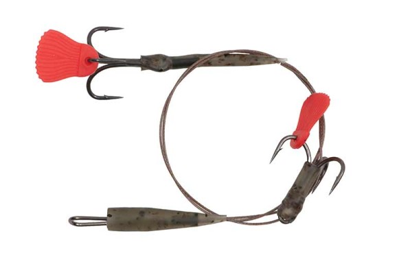 Fox Rage Predator Kwik Change Paternoster Trace 30cm Size 8 6 4 Barbed - 40lb/18kg