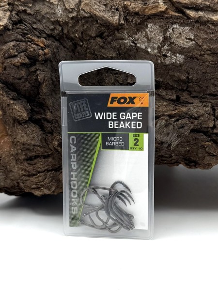 Fox Wide Gape Beaked PTFE Karpfenhaken Micro Barbed Größe 2 4 6