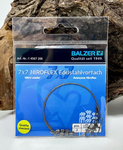 Balzer 7x7 Niroflex Edelstahlvorfach 45cm 6kg
