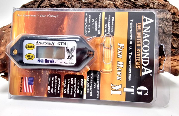 Anaconda Fish Hawk GTM Temperatur und Tiefenmesser Made in USA