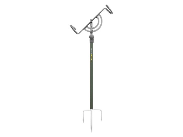 Delphin FLEXI Stick Teleskopischer Rutenhalter Höhe 50-70cm Metalldreizack Erdspieß