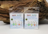 Balzer Trout Collector Haken mit Tungsten Köpfen Set 4 Farben 2 Hakengrößen 4 Gewichte Balzer Trout Collector Haken mit Tungsten Köpfen Set 4 Farben 2 Hakengrößen 4 Gewichte