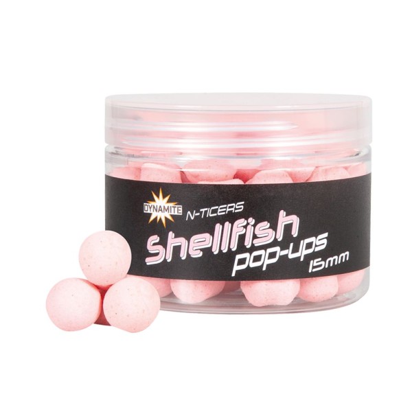 Dynamite Baits N-Ticers Pop-Ups 15mm – 40g Dose Fluro Hakenköder
