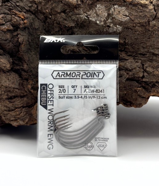 BKK Armorpoint Offset Worm EWG Chebu #2 bis #4/0 Offsethaken