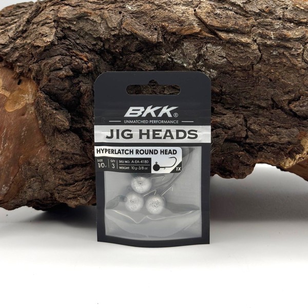 BKK Hyperlatch Round Head 1/0 Jighaken 1,75g - 17g mit Baitholder