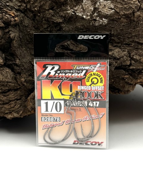 Decoy Ringed KG Offset Hook Worm417 Haken Gr. 2 1 1/0 2/0 3/0 Made in Japan
