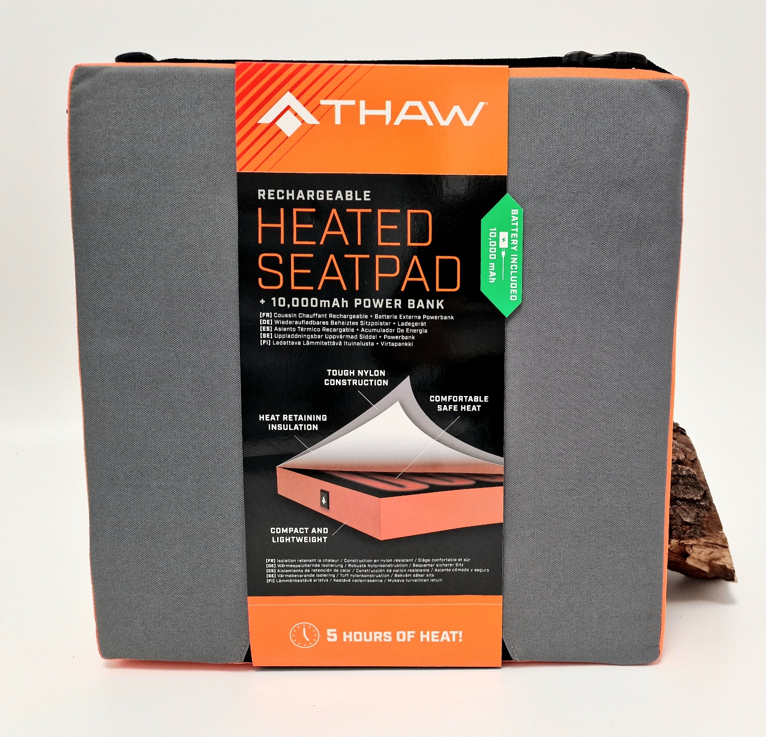 THAW Rechargeable Heated Seatpad Beheizbares Sitzkissen incl