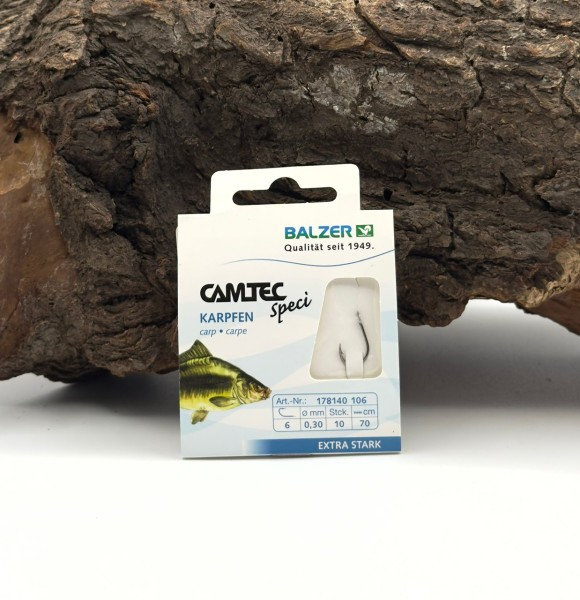 Balzer Camtec Speci Karpfen Schwarz extra stark 70cm Gr. 2 4 6 8