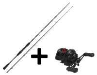 Spro Power Catcher Baitcast Combo 2,10m 100g bespult mit 4-Fach geflochtene Schnur