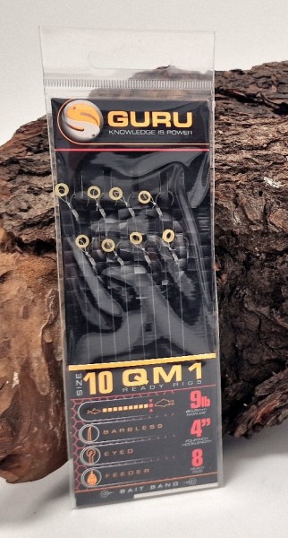 Guru QM1 4" Ready Rig´s Bait Bands Gr. 10 12 14 16 10cm 8 Stück