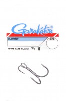 Gamakatsu Twinex Treble Hooks Nickel Gr. 2 4 6 8 10 Drilling