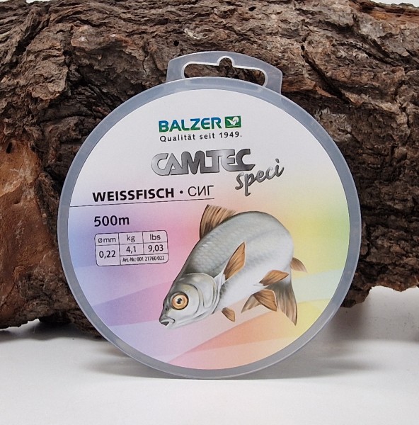 Balzer Camtec SpeciLine Weissfisch 500m hellgrau 0,18mm 0,20mm, 0,22mm