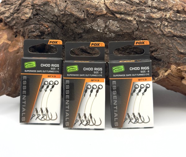 Fox Edges Super Wide Gape Chod Rigs Gr. 4 5 6 - 3 Stück