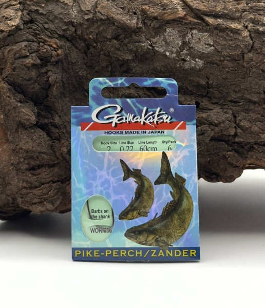 Gamakatsu Worm36 Pike-Perch/Zander Haken Gr.1 2 1/0 2/0 60cm SALE